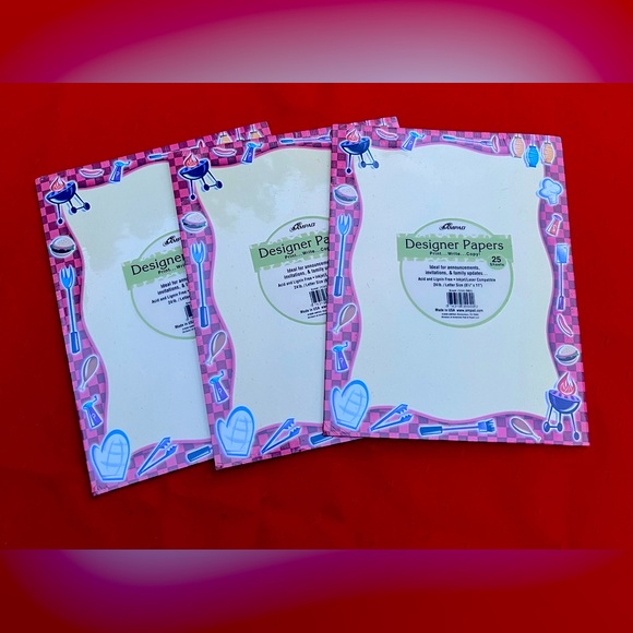 Designer Paper, Announcements, Family updates, Invitations 8 1/2 x 11, 25 sheets - Picture 1 of 4